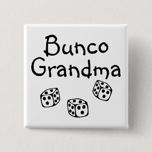 Bunco Grandma 15 Cm Square Badge