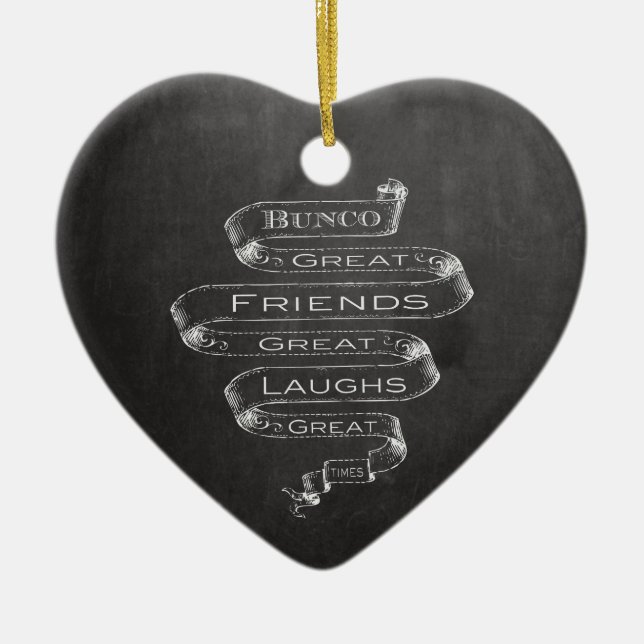 Bunco Great Friends Ceramic Tree Decoration (Front)