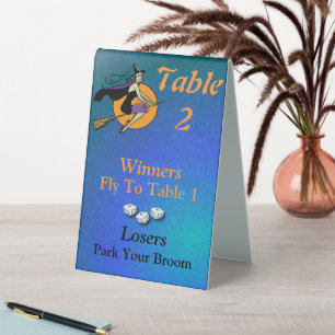 Bunco Halloween Dice Witch Table Two