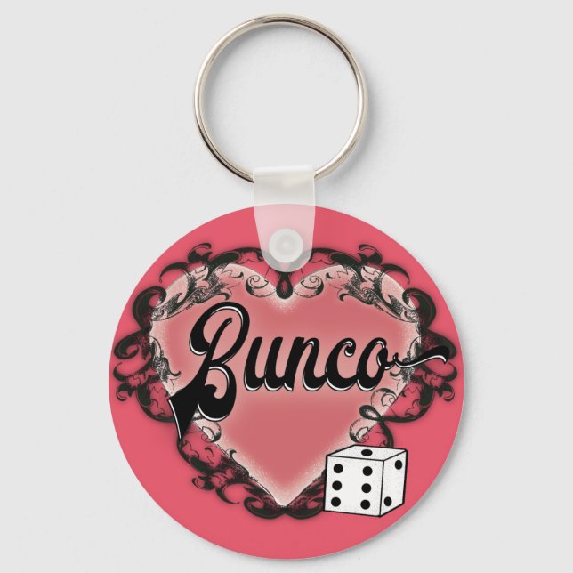 bunco heart tattoo key ring (Front)