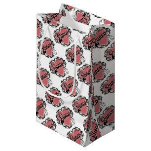 bunco heart tattoo small gift bag