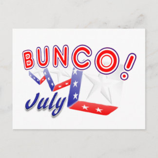bunco july postcard