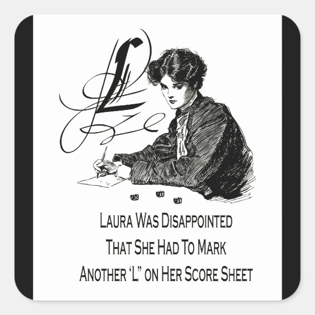 Bunco Loser Square Sticker (Front)