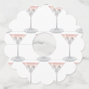 Bunco Martini Cocktail Wine Glass Tag
