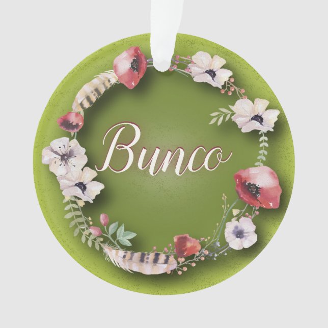 Bunco Ornament Boho - Bohemian (Front)