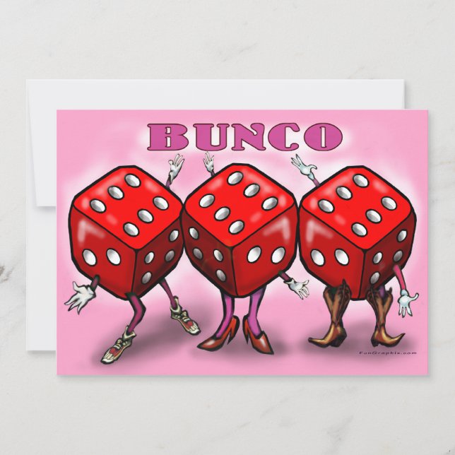 Bunco Party Invitation (Front)