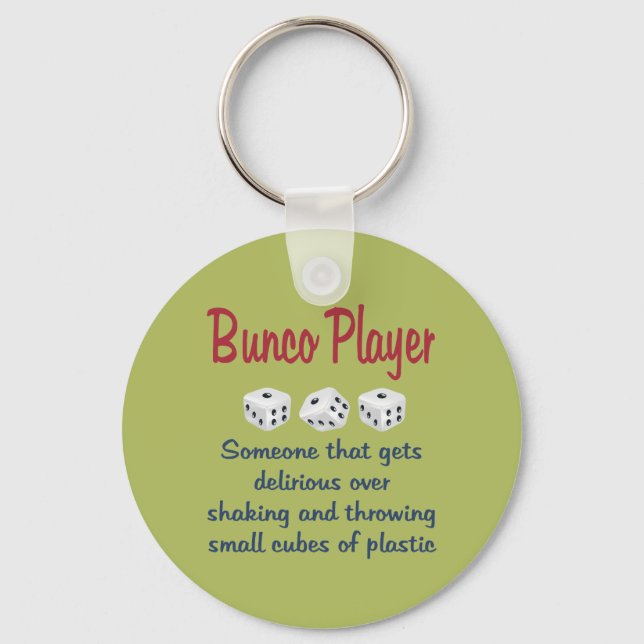 Bunco Player -Definition Key Ring (Front)