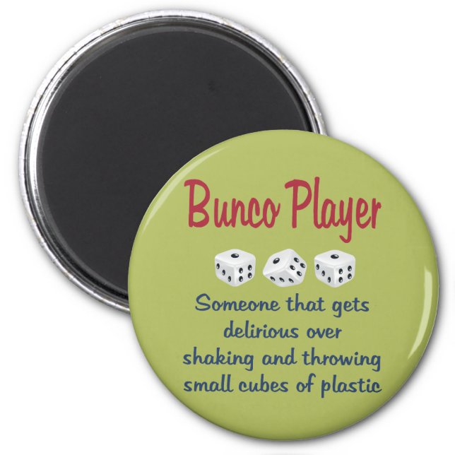 Bunco Player -Definition Magnet (Front)