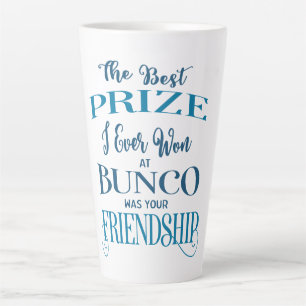 Bunco Player Friend Latte Mug