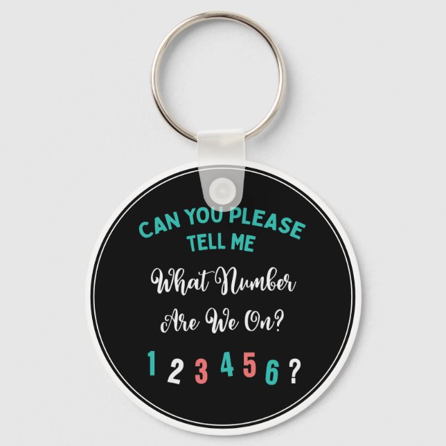Bunco Player Funny Game Night Key Ring (Front)