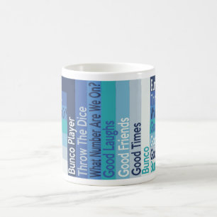 Bunco Player Modern Striped Mug