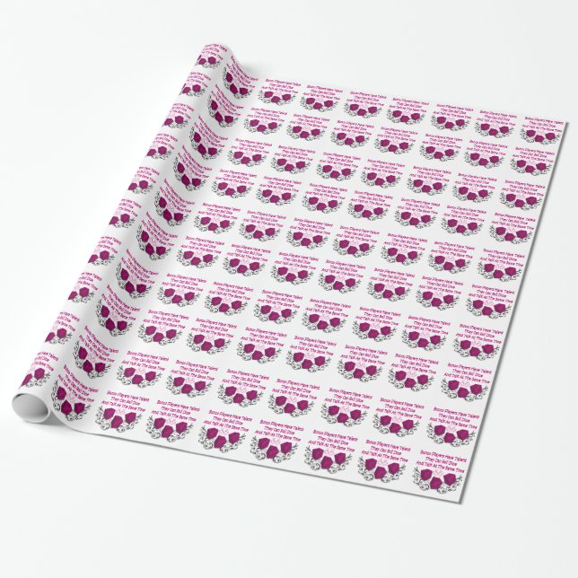 Bunco Players Have Talent by Artinspired Wrapping Paper (Unrolled)