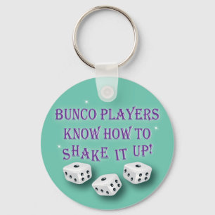 bunco players know how to shake it up 2 key ring