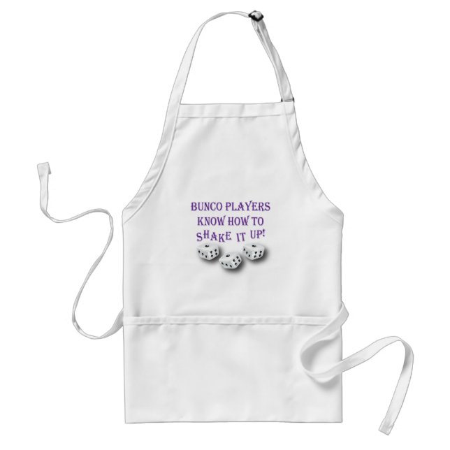 bunco players know how to shake it up! standard apron (Front)