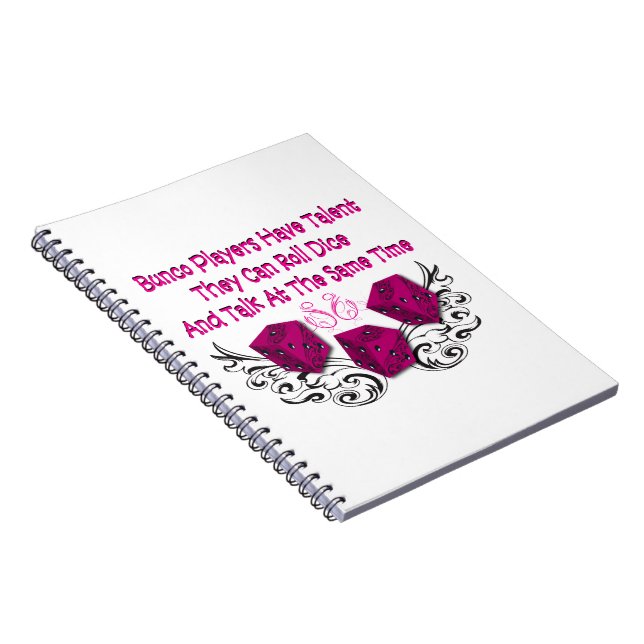Bunco Players Note Keeping Notebook (Right Side)
