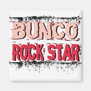 bunco rock star in pink magnet