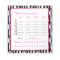 bunco score pad - zebra design