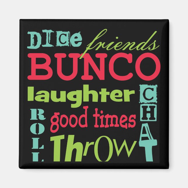 Bunco Subway Art Design By Artinspired Magnet (Front)