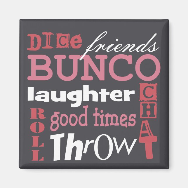 Bunco Subway Art Design By Artinspired Magnet (Front)