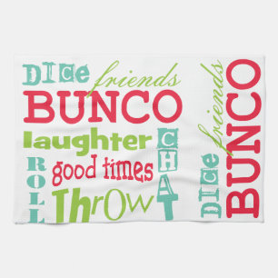 Bunco Subway Art Design By Artinspired Tea Towel