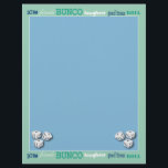 Bunco Subway Art Flyer<br><div class="desc">Bunco Subway Art graphic design can be used as an invitation, address list, hosting schedule and more. Featured are Bunco dice and the words dice, friends, bunco, good times, roll and laughter. Graphic is on both sides. Add your own text message on the back. Use the custom button to move...</div>