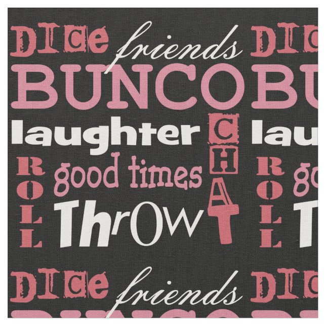 Bunco Subway Art Novelty Fabric (Close Up)