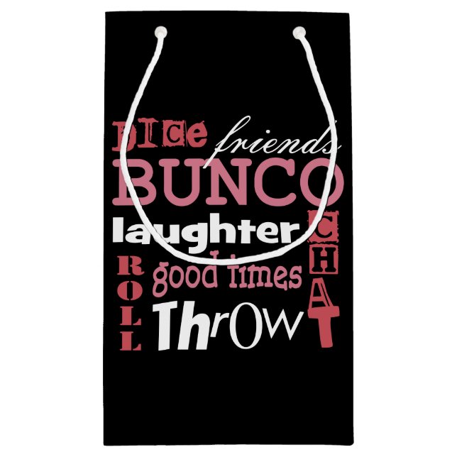 Bunco Subway Art Small Gift Bag (Back)