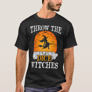 Bunco Throw The Dice Witches Bunco Game Halloween T-Shirt