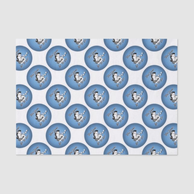 Bunco Tissue Paper - Retro What Number Are We On? (Front)