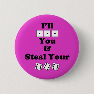 Bunco Warning 6 Cm Round Badge