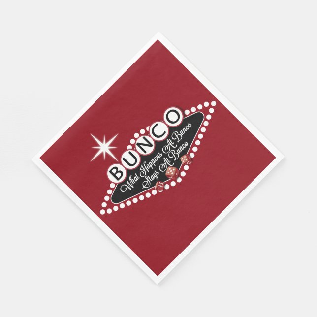 Bunco - What Happen At Bunco Napkin (Corner)