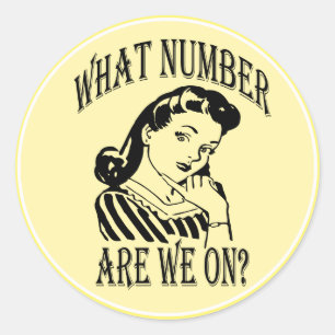 Bunco What Number Are We On #2 Classic Round Sticker