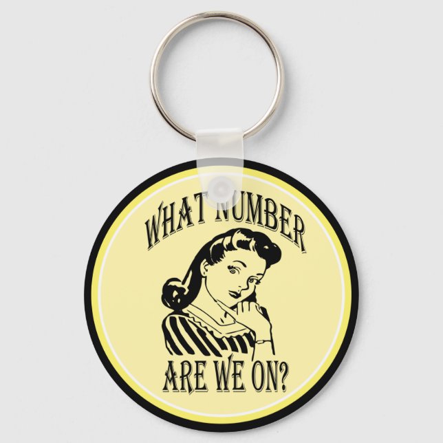Bunco What Number Are We On #2 Key Ring (Front)