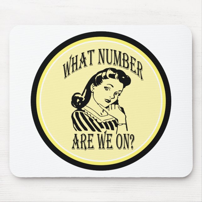 Bunco What Number Are We On #2 Mouse Mat (Front)