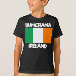 Buncrana, Ireland with Irish flag Boys T-Shirt