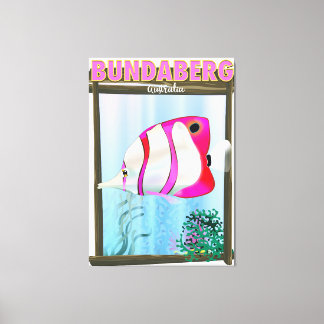 Bundaberg Australia travel poster Canvas Print