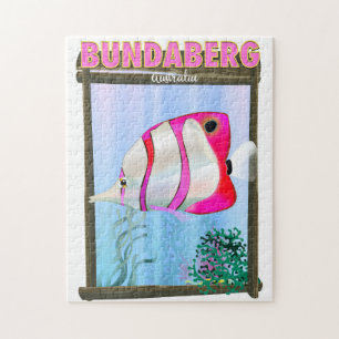 Bundaberg Australia travel poster Jigsaw Puzzle