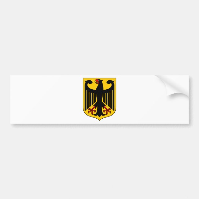 Bundesadler - Bundeswappen Deutschlands - Germany Bumper Sticker (Front)