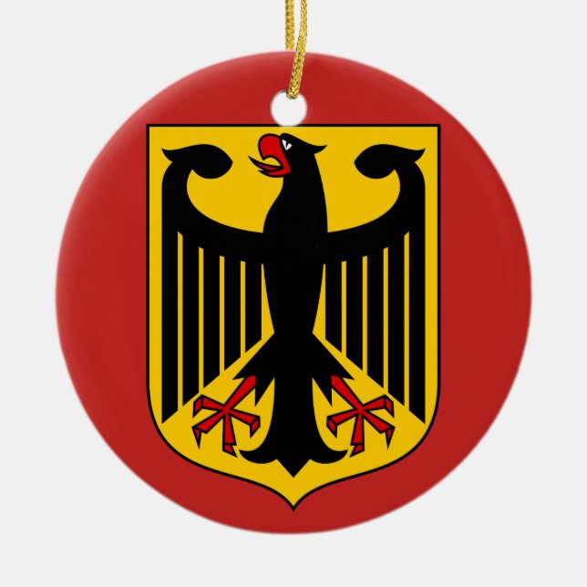 Bundesadler - Bundeswappen Deutschlands - Germany Ceramic Tree Decoration (Front)