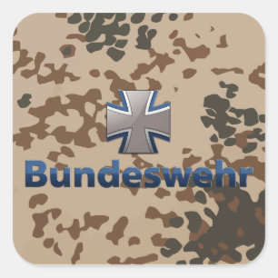 Bundeswehr Emblem Square Sticker