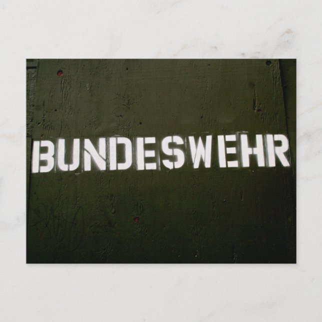 Bundeswehr Postcard (Front)