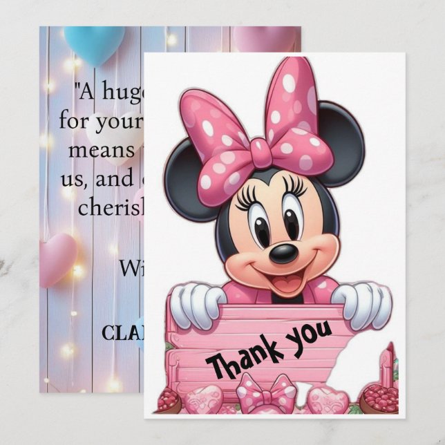 "Bundle of Gratitude: Baby Thank You Cards (Front/Back)