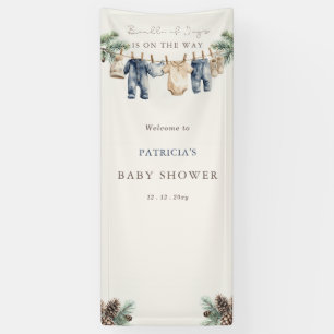 Bundle of Joy Baby Shower Winter Boy Shower Banner