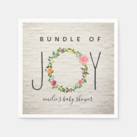 Bundle Of Joy Brick Wreath Floral Baby Shower