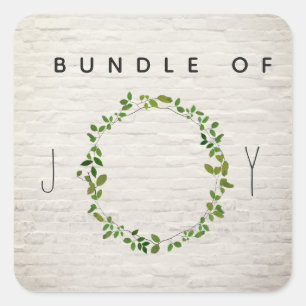 Bundle Of Joy Brick Wreath Sticker