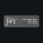 Bundle Of Joy Chalk Snowflake Winter Baby Shower<br><div class="desc">Address labels featuring an illustration of a snowflake incorporated into text,  "Bundle Of Joy."  Background is chalkboard inspired.</div>