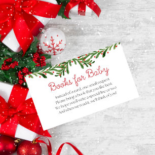 Bundle of Joy Christmas Baby Shower Books for Baby Enclosure Card