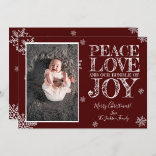 Bundle of Joy Christmas Photo Card