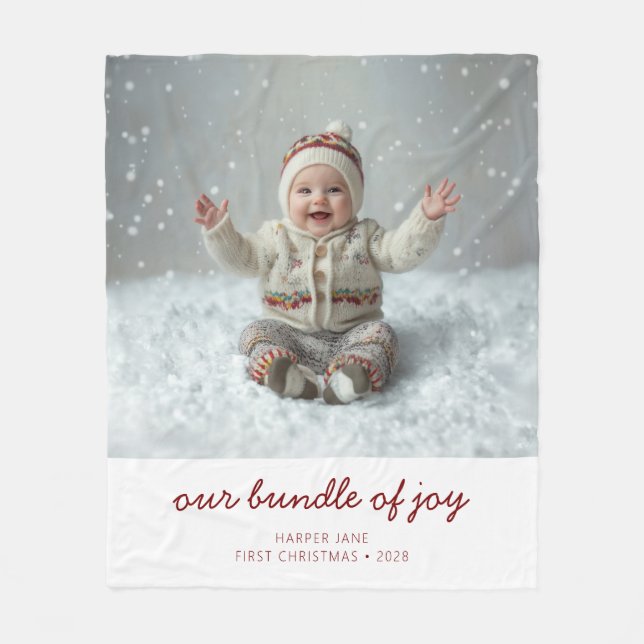  Bundle of Joy  Fleece Blanket (Front)