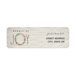 Bundle of Joy Floral Wreath Baby Shower